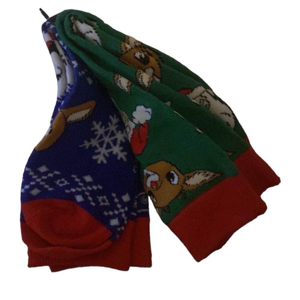 Bioworld Rudolph Crew  two pack socks - Picture 3 of 7